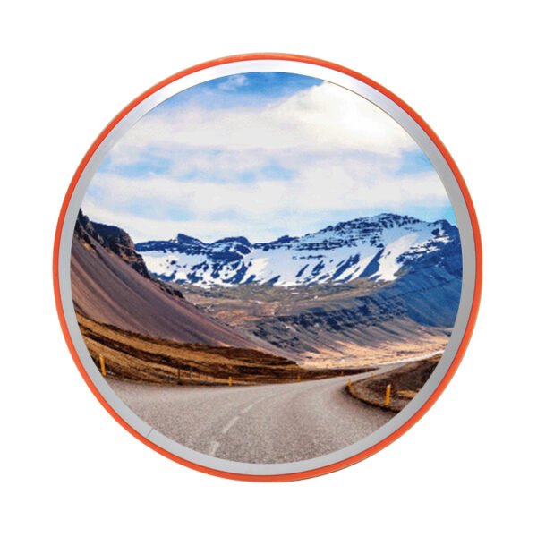 Indoor Convex Mirror with Orange Mirror Back