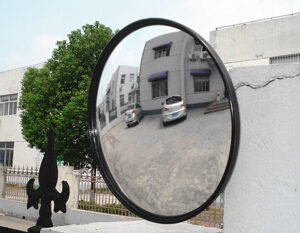 convex mirror in parking garages
