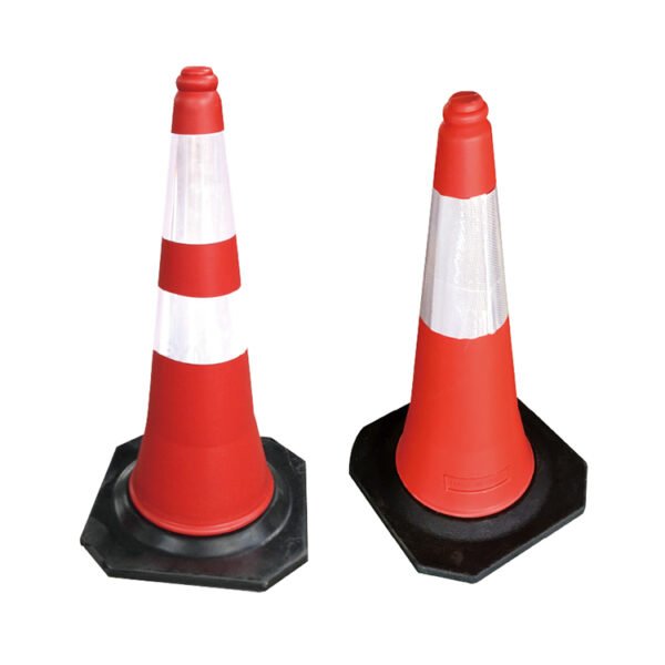 75cm PE rubber traffic cone