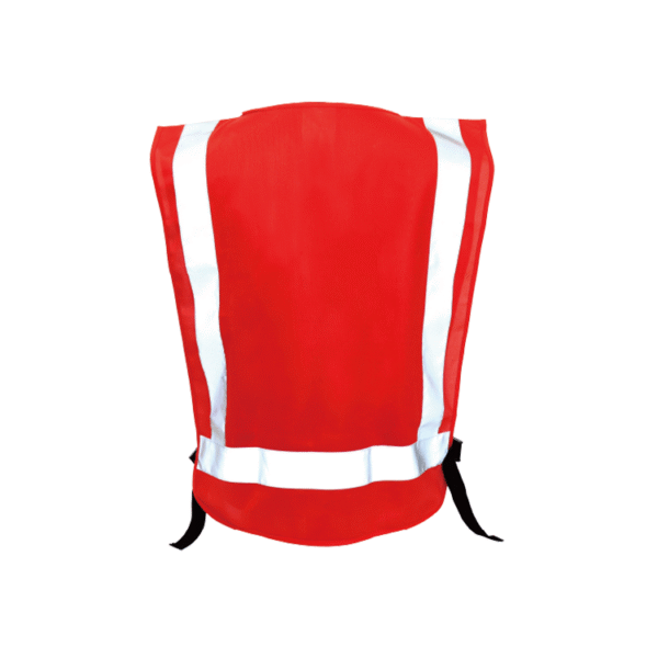 Red reflective vest for medical care, rescue and volunteers - Image 2