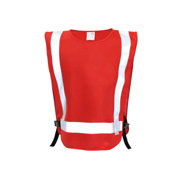 Red reflective vest for medical care, rescue and volunteers