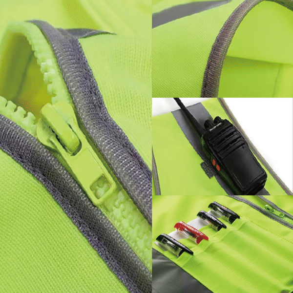 Reflective vest for engineers with pen storage - Image 3