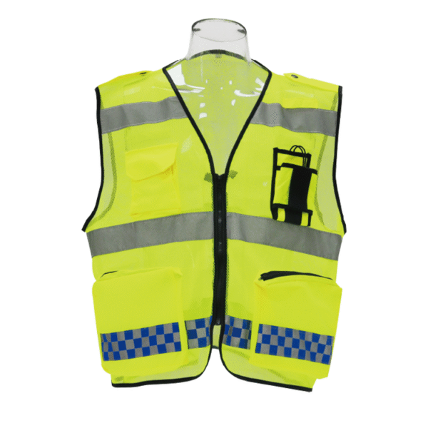 Police Breathable Fishnet High-gloss Reflective Vest