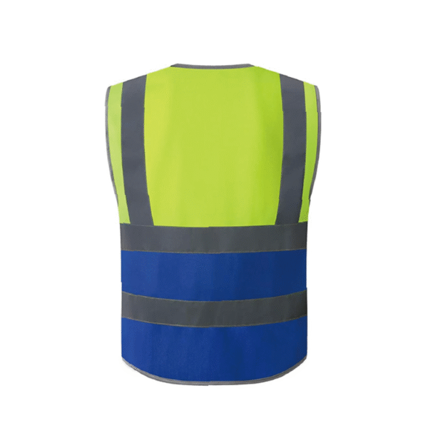 Colorblock reflective vest for engineers in breathable fabric - Image 2