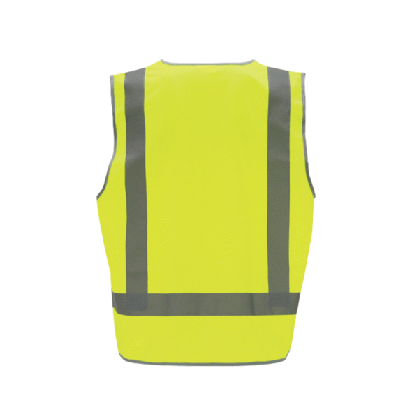 Velcro reflective vest with one reflective strip on the waist and two reflective strips on the shoulders - Image 2