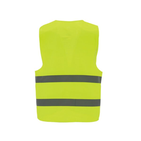 Simple reflective vest with two reflective strips at the waist - Image 2