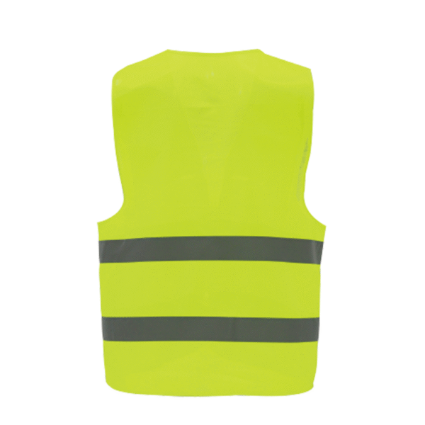 Custom-printed reflective vest with two reflective strips on the waist - Image 2