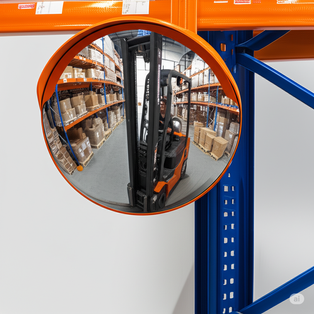 Convex Mirror Use in Industrial Warehousing & Logistics