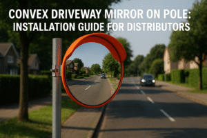 Convex Driveway Mirror on Pole (Installation Guide for Distributors)