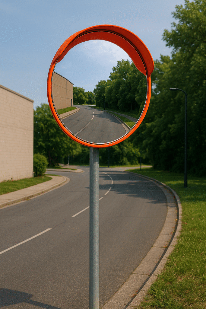 Pole-Mounted-Acrylic-Convex-Traffic-Mirrors
