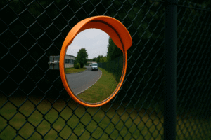 The Function of Convex Mirrors in Perimeter Security