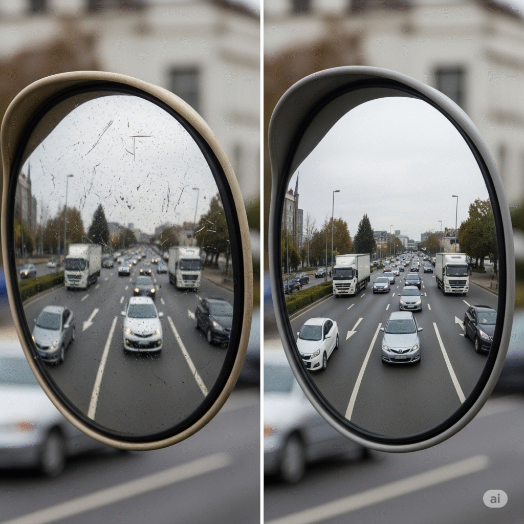 bad vs good quality convex mirror