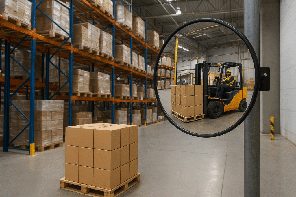Optimizing Material Handling Operations Using Convex Mirrors