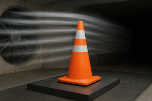 Wind Resistance Testing for Highway Construction Cone Selection