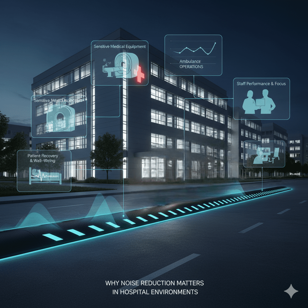 Speed Bump Noise Reduction Technologies for Hospital Facilities