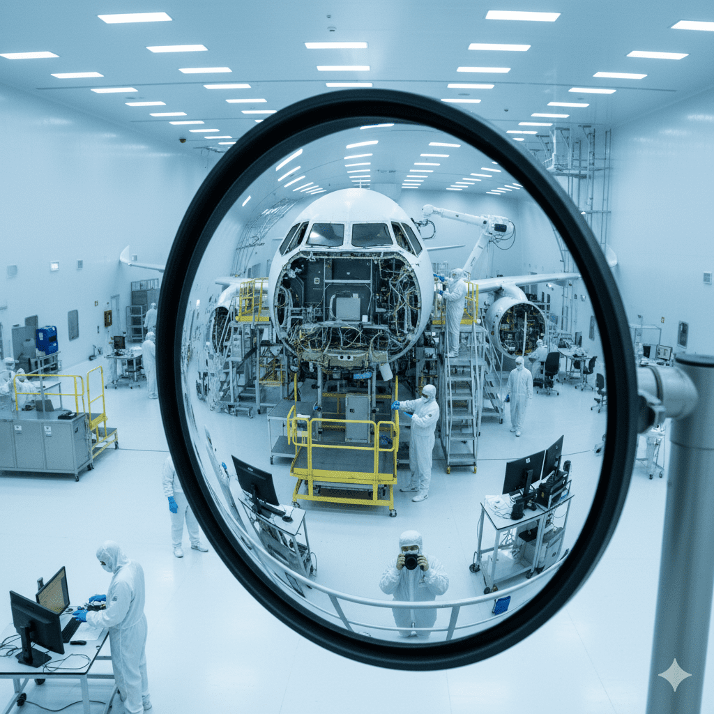 Convex Mirror Applications in Aerospace Manufacturing