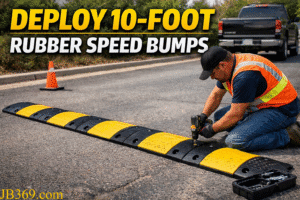 Deploy 10-Foot Rubber Speed Bumps