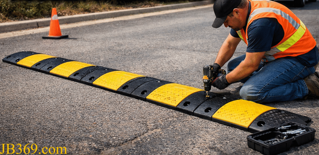 installing the speed bump