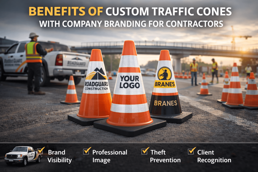 Benefits of Custom Traffic Cones with Company Branding for Contractors