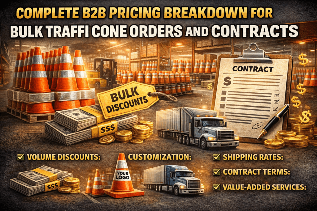 Complete B2B Pricing Breakdown for Bulk Traffic Cone Orders and Contracts