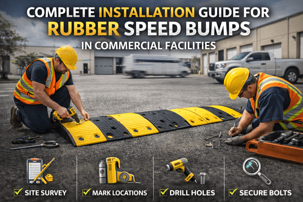 Complete Installation Guide for Rubber Speed Bumps in Commercial Facilities