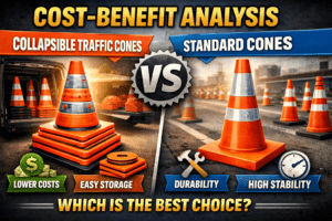 Cost-Benefit Analysis of Collapsible Traffic Cones vs Standard Models