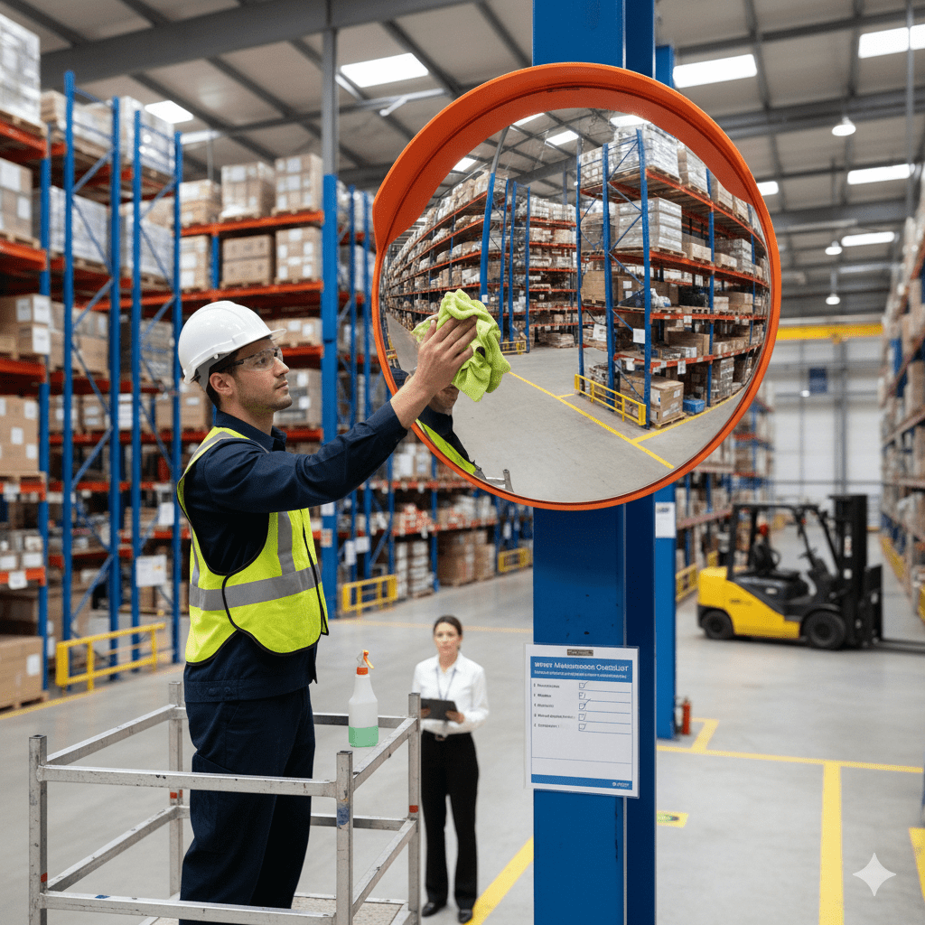 Integrating Mirrors with Comprehensive Forklift Safety Programs