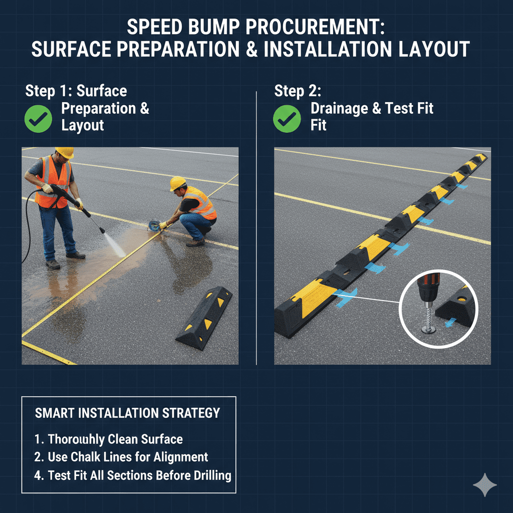 Surface Preparation and Installation Layout