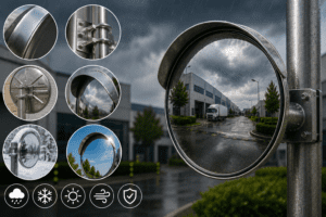 Best materials for outdoor traffic mirrors to withstand weather conditions?（stainless steel convex mirror）
