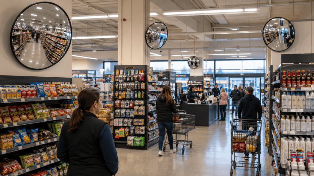 Convex Mirrors in Retail Stores