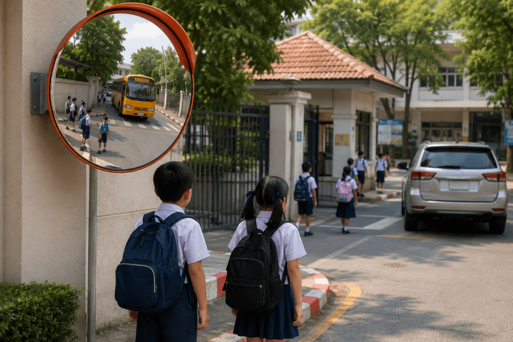 Convex Mirrors in Schools
