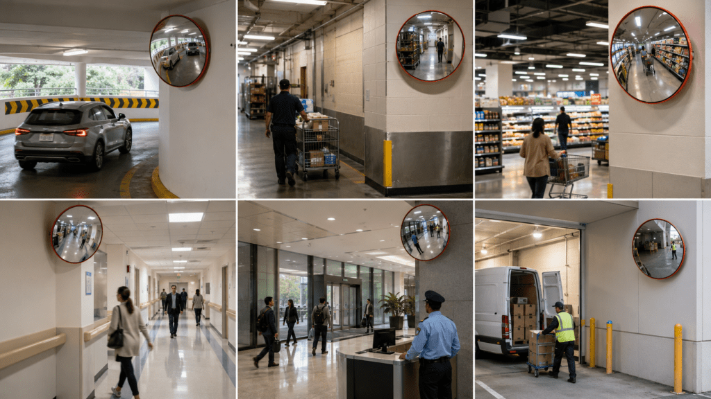 Convex Mirrors in Shops, Malls, and Public Buildings
