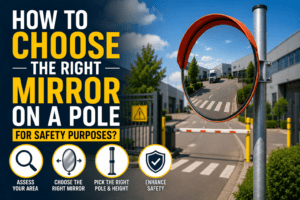 How to choose the right mirror on a pole for safety purposes