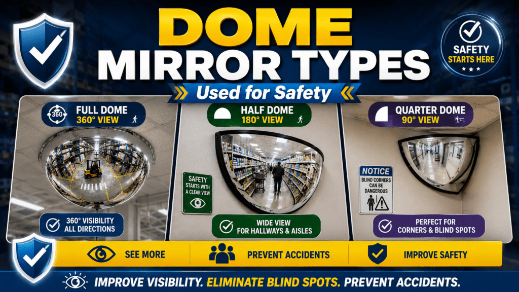 What Are the Main Types of Dome Mirrors Used for Safety