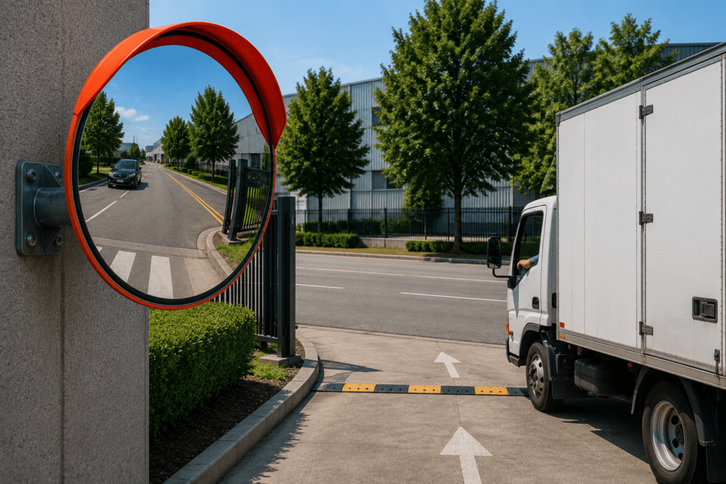 Why Driveway Mirror Selection Matters for Commercial and Industrial Facilities