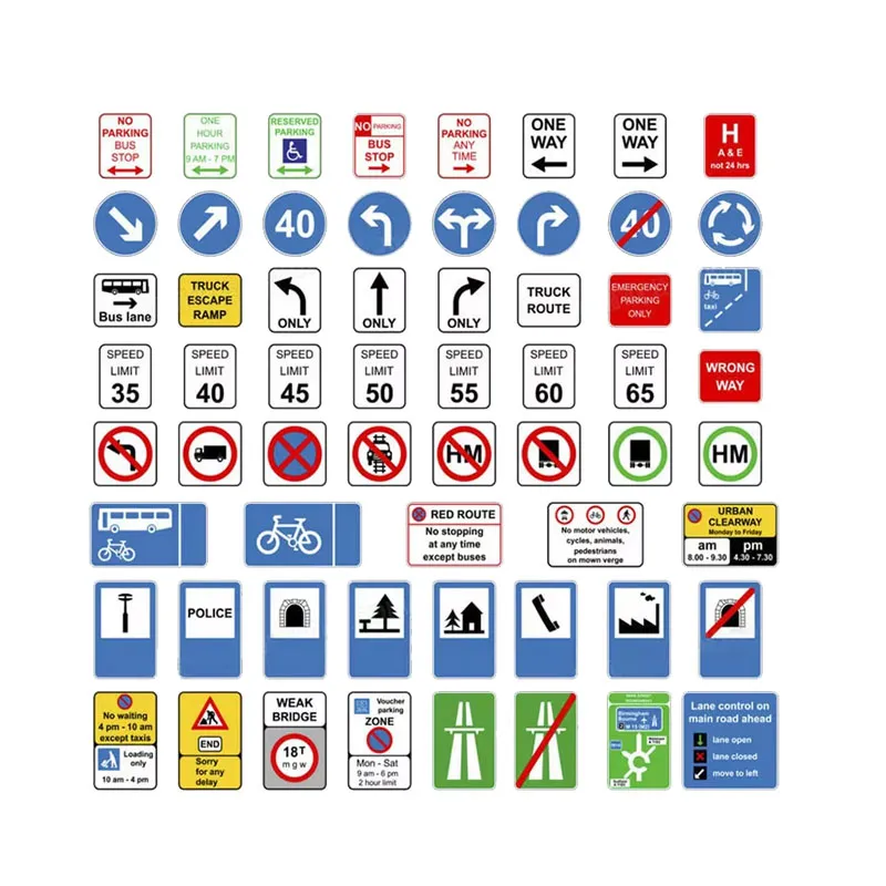 traffic signs for road