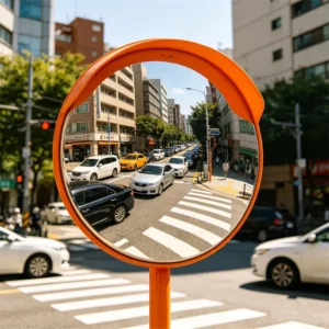 convex mirror for road intersections