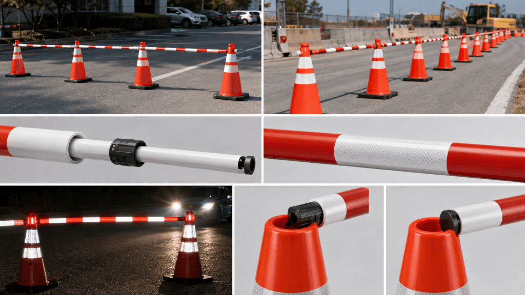 Cone Bars and Extendable Barrier Rods