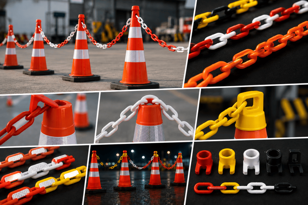 Cone Chains and Plastic Barrier Chains