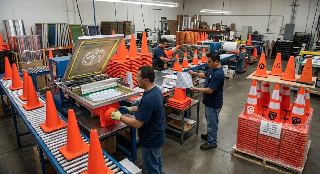 Custom Logo Printing on Traffic Cones and Its Effect on Wholesale Prices