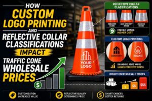 How Custom Logo Printing and Reflective Collar Classifications Impact Traffic Cone Wholesale Prices