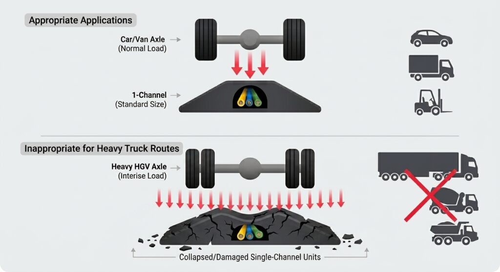 Single-Channel Cable Protectors: Capacity, Cable Types, and Appropriate Applications