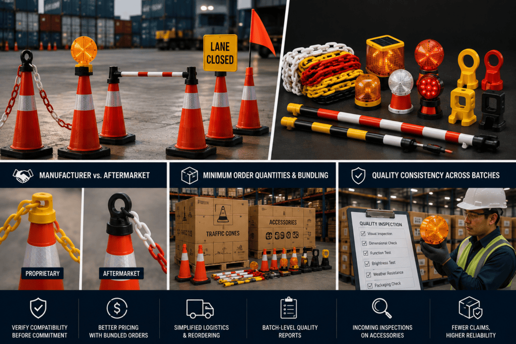Sourcing Traffic Cone Accessories at B2B Scale
