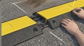 Step-by-Step Complete Process To Install the Rubber Cable Protector Ramps on Asphalt