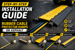 Step-by-Step Installation Guide for Rubber Cable Protector Ramps on Asphalt