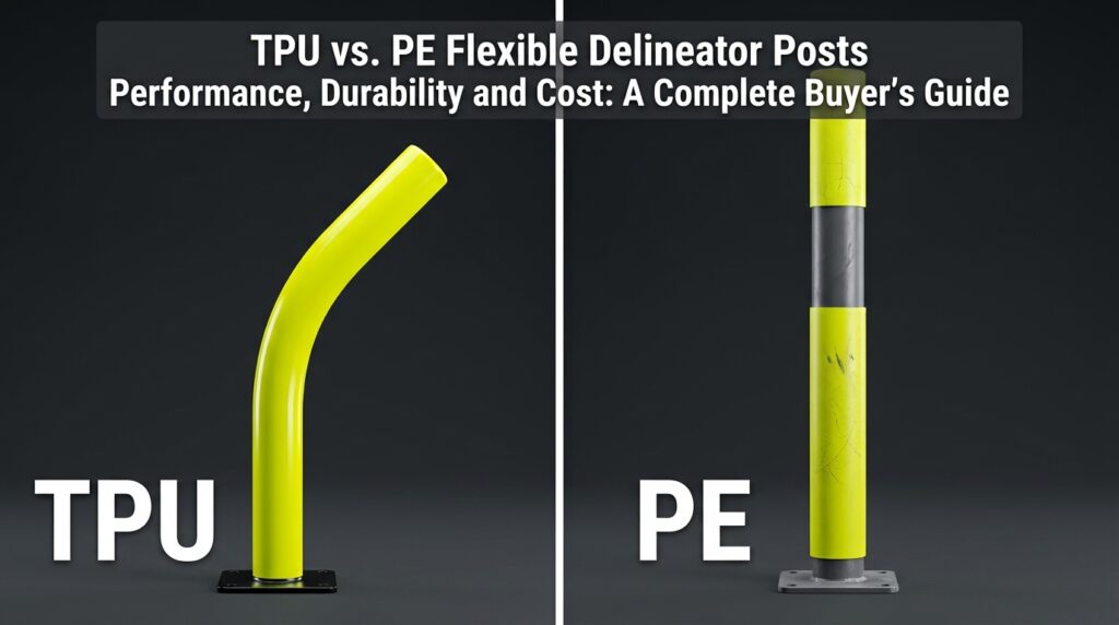 TPU vs. PE Flexible Delineator Posts