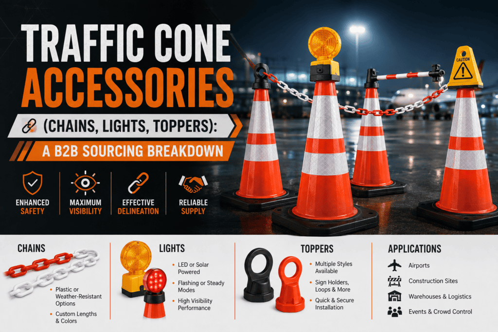Traffic Cone Accessories (Chains, Lights, Toppers): A B2B Sourcing Breakdown