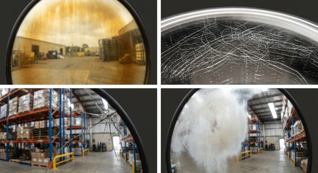 Understanding What Damages a Convex Safety Mirror