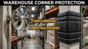 Warehouse Corner Protection: Convex Mirrors vs. Rubber Wall Guards