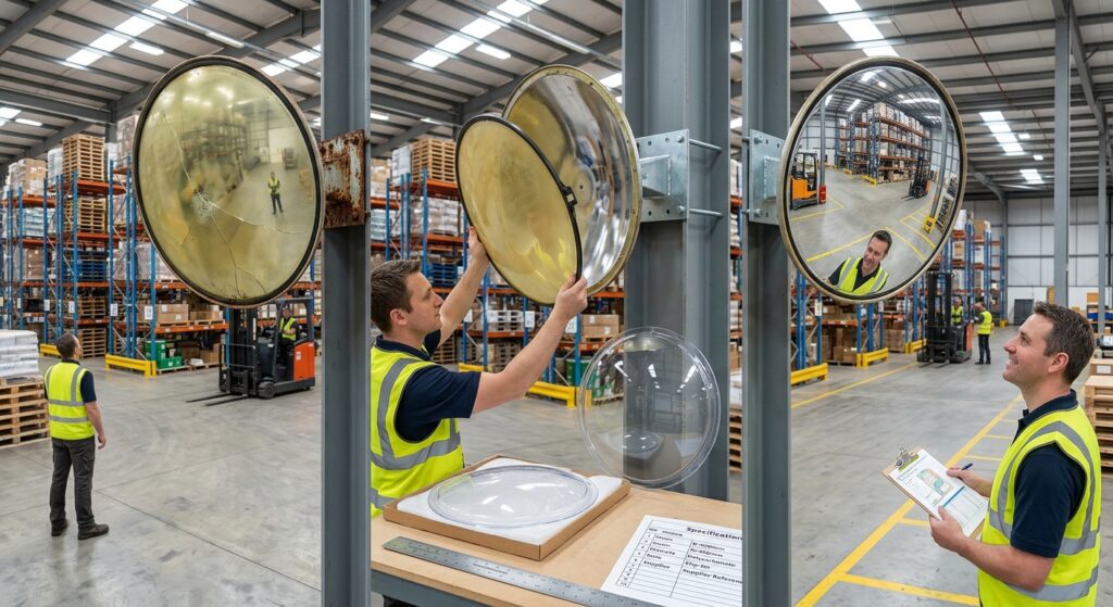 When Full Replacement of convex mirror Is the Right Decision